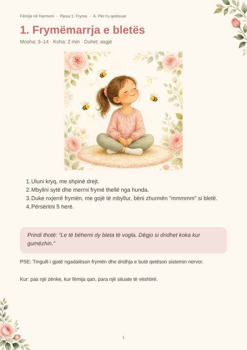 Fëmija në Harmoni – Faqja 2
